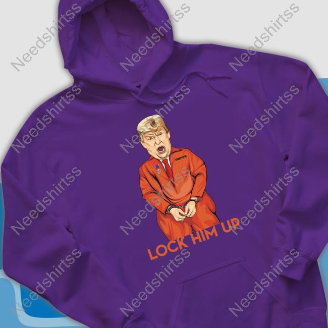 Donald Trump Lock Him Up Orange Jumpsuit Hoodie Happy Indictment Day