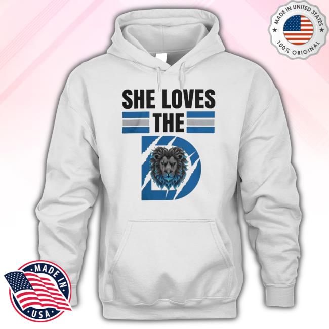 Detroit Lions Shirt Sweatshirt Hoodie She Loves The D Funny Vintage Detroit  Lions Long Sleeve Shirt Short Sleeve Shirt Detroit Lions Football Schedule  Shirt - Laughinks