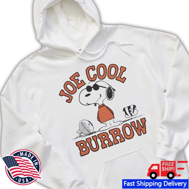 Peanuts Snoopy x Bengals Joe Cool Burrow shirt, hoodie, sweater, long  sleeve and tank top