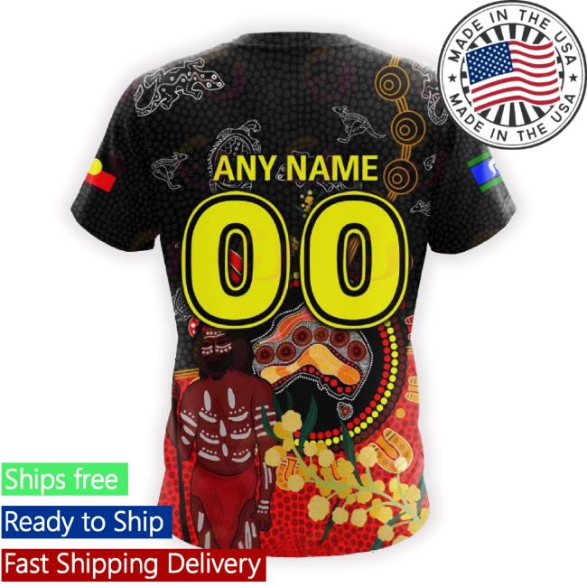 Official Afl St Kilda Saints Custom Name Number Special Naidoc Design Hoodie Sweatshirt