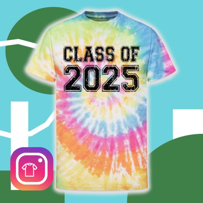 Official Class Of 2025 Unisex Tie Dye Hoodie Sweatshirt