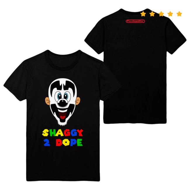 Official Icp Merch Clothing Store Insane Clown Posse Super Shaggy 2 Dope Black Hot Shirt