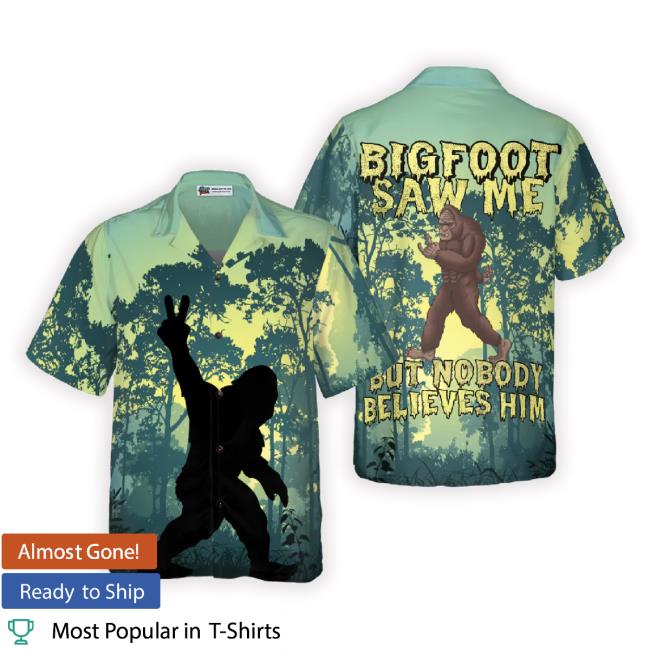 Bigfoot Saw Me Hawaiian Unisex Sweatshirt