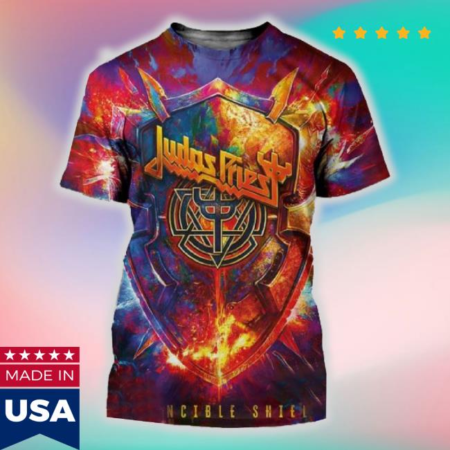 Official Judas Priest Invincible Shield New Album 2024 Cover All Over Print Sweaters