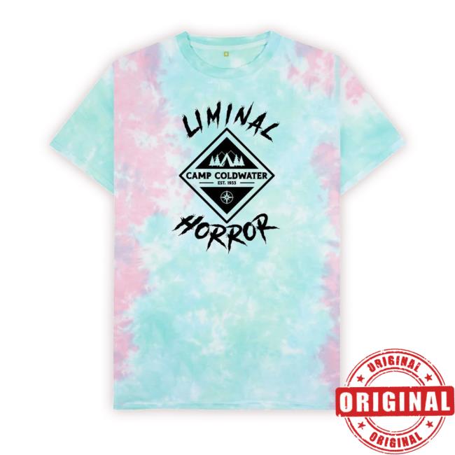 Camp Coldwater Black Logo On Pastel Tie-Dye Hoodie