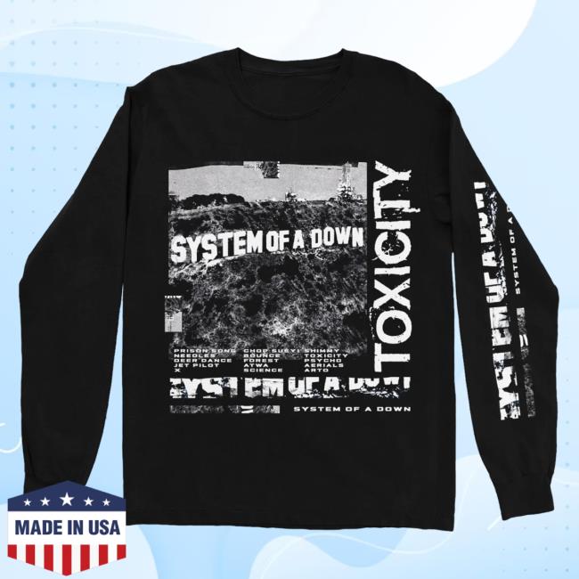 Official System Of A Down Clothing Merch Store Shop System Of A Down Toxicity Xerox L/S T Shirt SystemOfADown